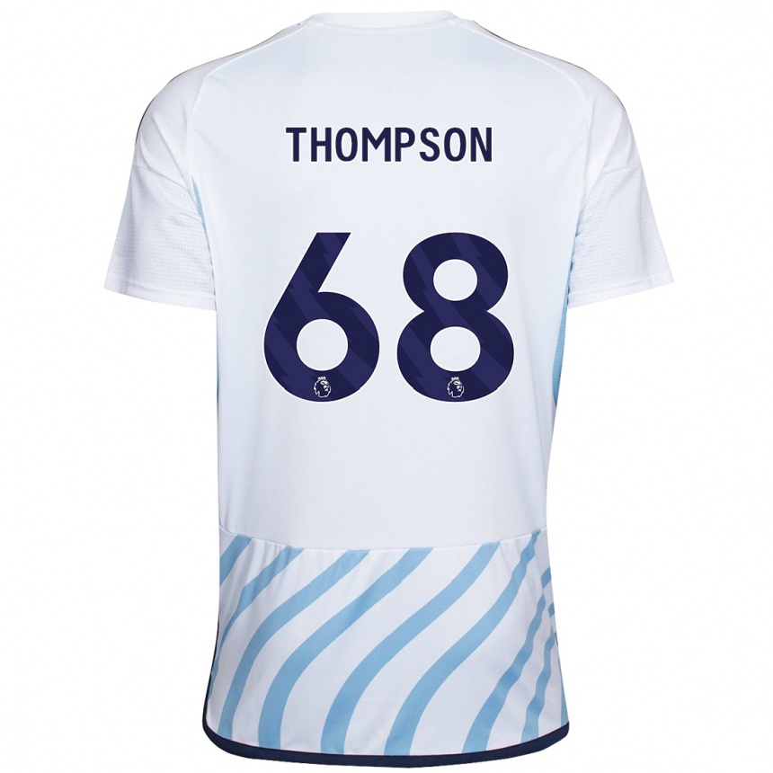 Men Football Jack Thompson #68 White Blue Away Jersey 2023/24 T-Shirt