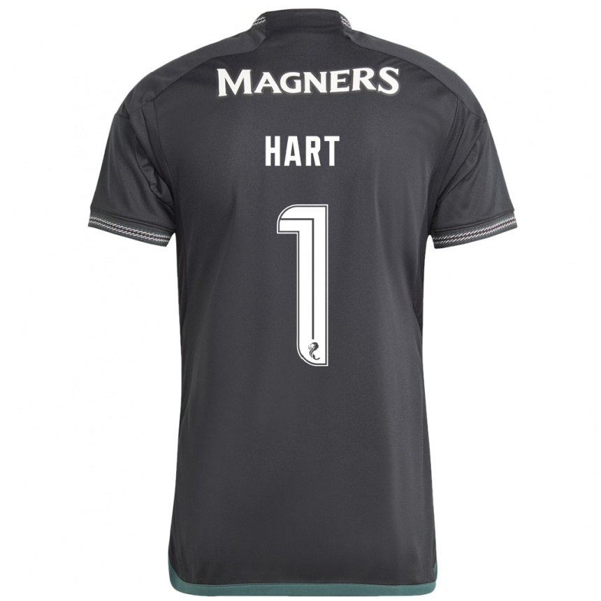 Men Football Joe Hart #1 Black Away Jersey 2023/24 T-Shirt