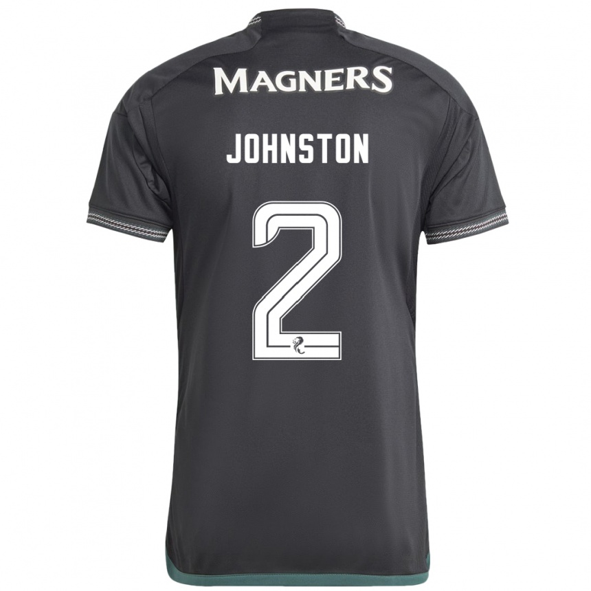 Men Football Alistair Johnston #2 Black Away Jersey 2023/24 T-Shirt