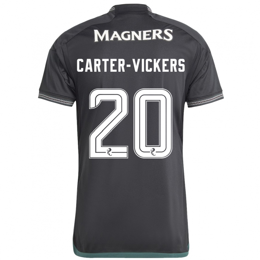 Men Football Cameron Carter-Vickers #20 Black Away Jersey 2023/24 T-Shirt