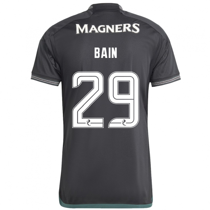 Men Football Scott Bain #29 Black Away Jersey 2023/24 T-Shirt