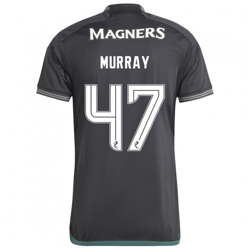 Men Football Dane Murray #47 Black Away Jersey 2023/24 T-Shirt