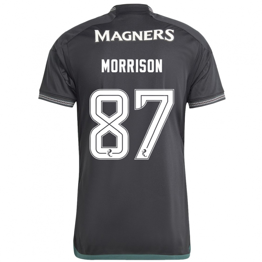 Men Football Joe Morrison #87 Black Away Jersey 2023/24 T-Shirt