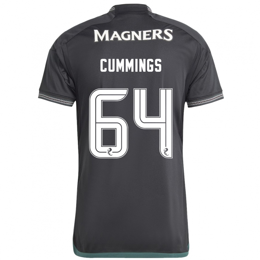 Men Football Daniel Cummings #64 Black Away Jersey 2023/24 T-Shirt