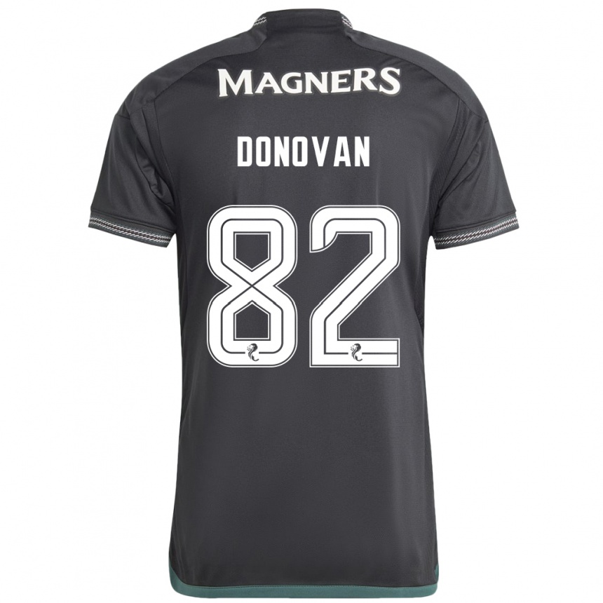 Men Football Colby Donovan #82 Black Away Jersey 2023/24 T-Shirt