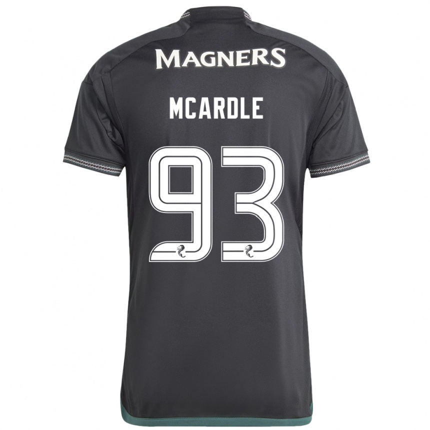 Men Football Sean Mcardle #93 Black Away Jersey 2023/24 T-Shirt