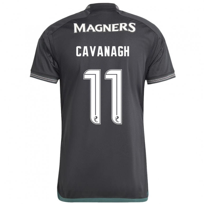 Men Football Colette Cavanagh #11 Black Away Jersey 2023/24 T-Shirt