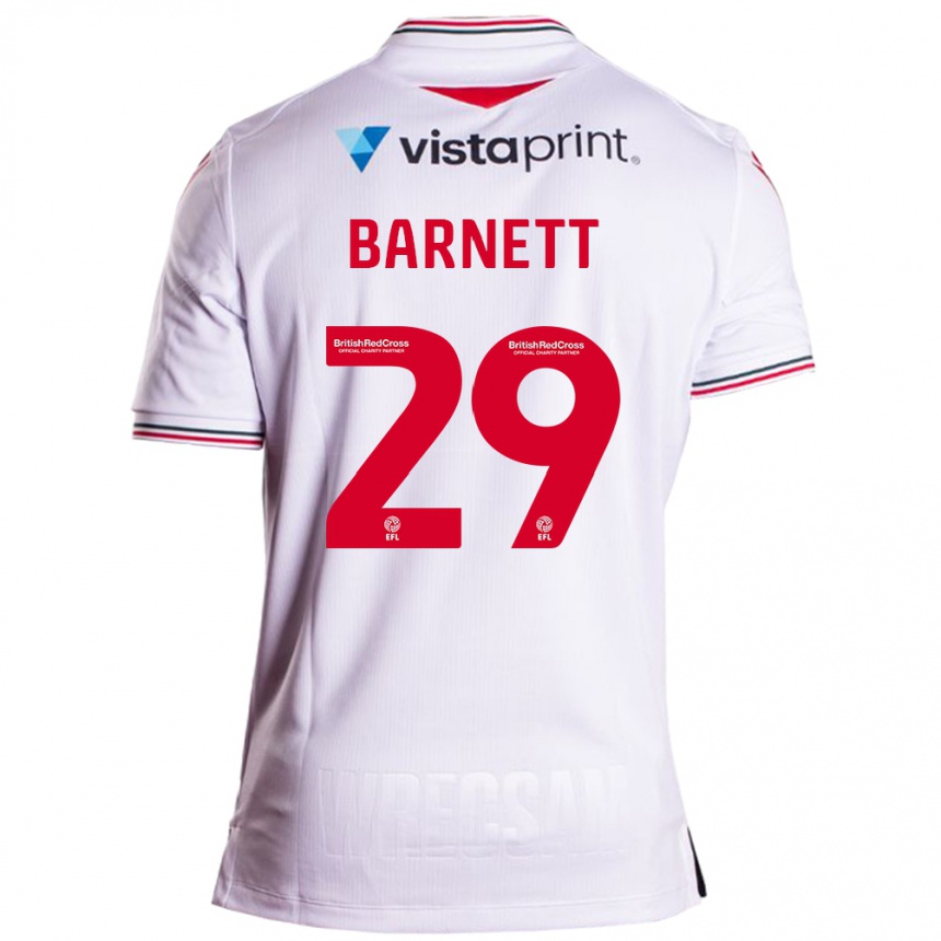 Men Football Ryan Barnett #29 White Away Jersey 2023/24 T-Shirt
