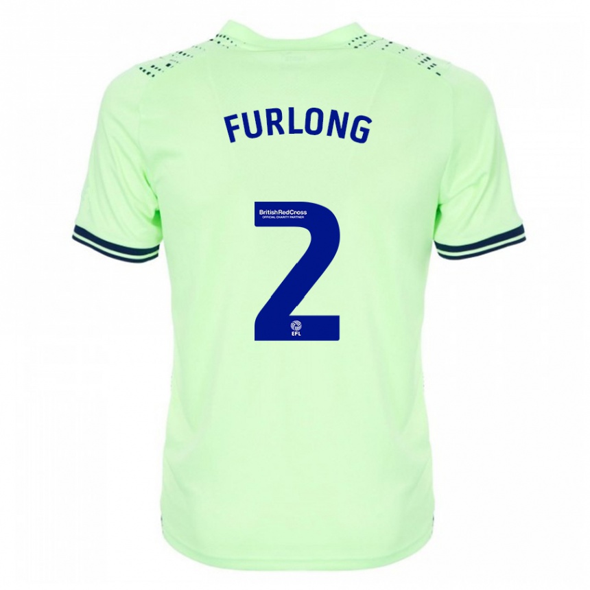 Men Football Darnell Furlong #2 Navy Away Jersey 2023/24 T-Shirt