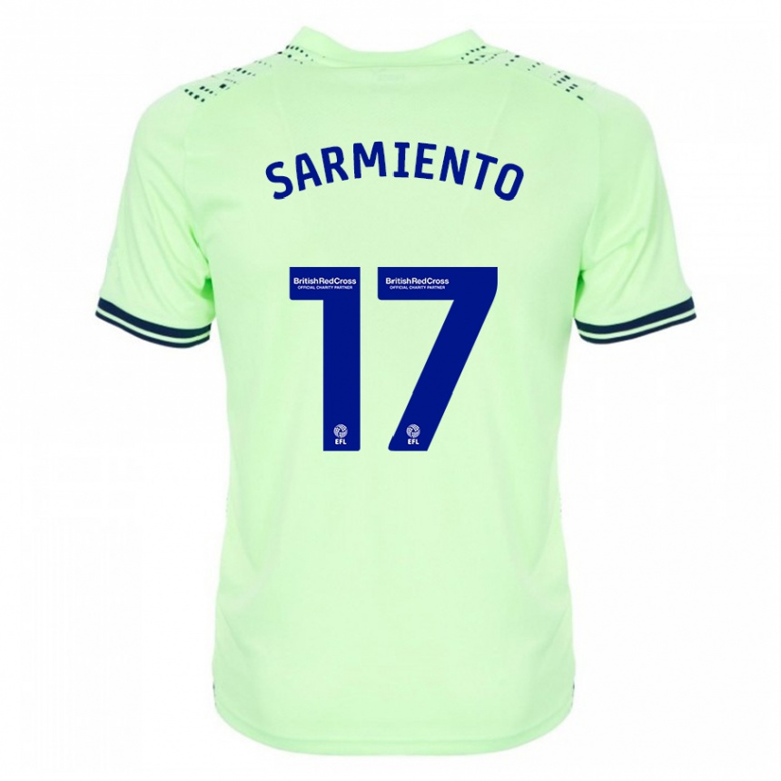 Men Football Jeremy Sarmiento #17 Navy Away Jersey 2023/24 T-Shirt