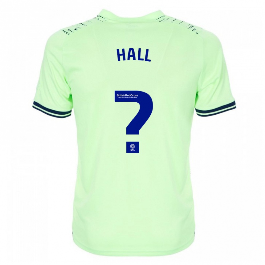 Men Football Reece Hall #0 Navy Away Jersey 2023/24 T-Shirt