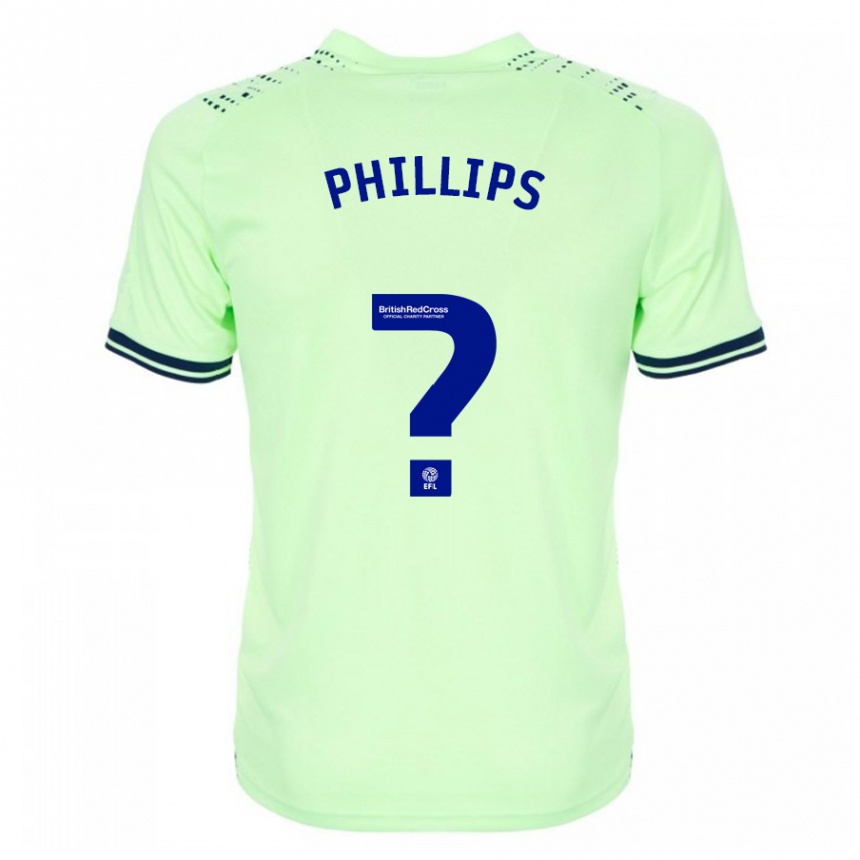 Men Football Narel Phillips #0 Navy Away Jersey 2023/24 T-Shirt