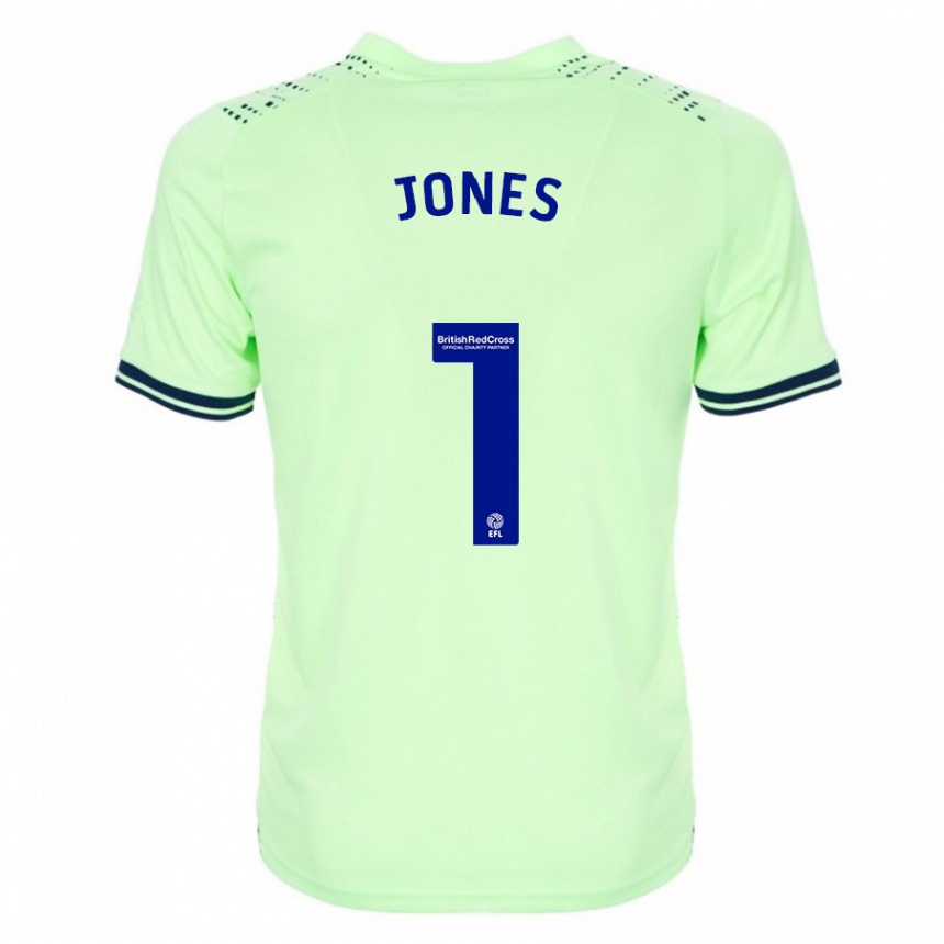 Men Football Lucy Jones #1 Navy Away Jersey 2023/24 T-Shirt