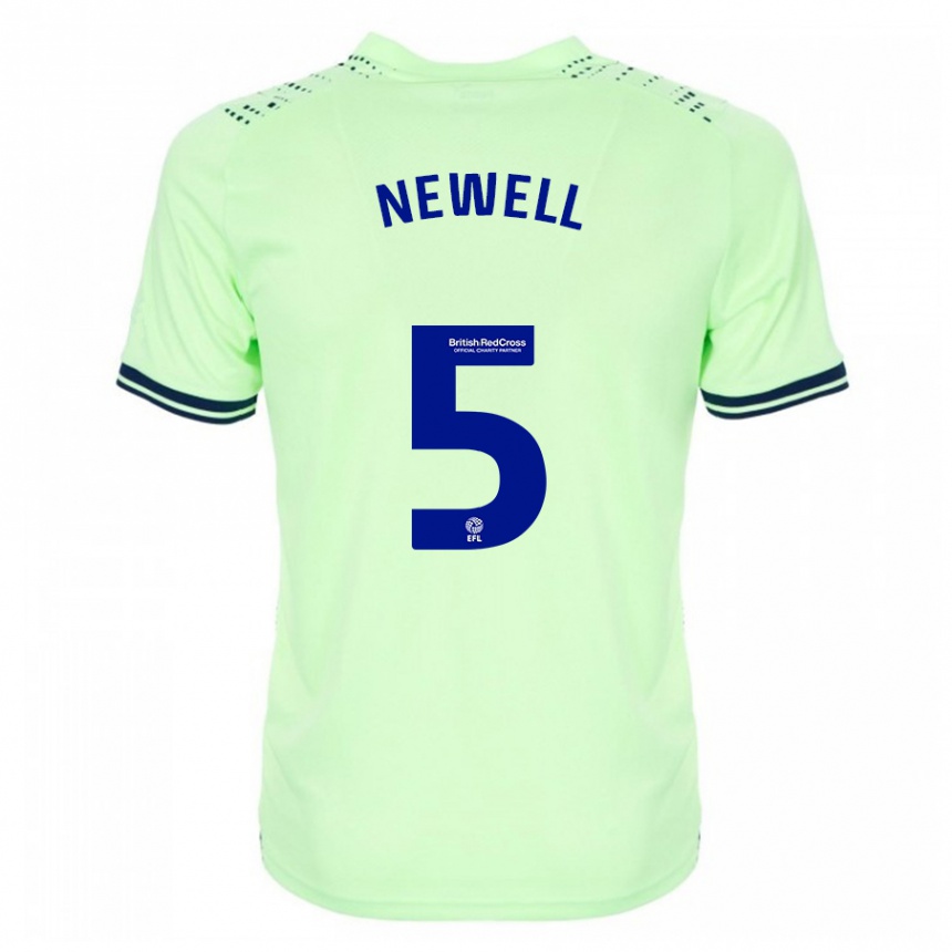 Men Football Lucy Newell #5 Navy Away Jersey 2023/24 T-Shirt