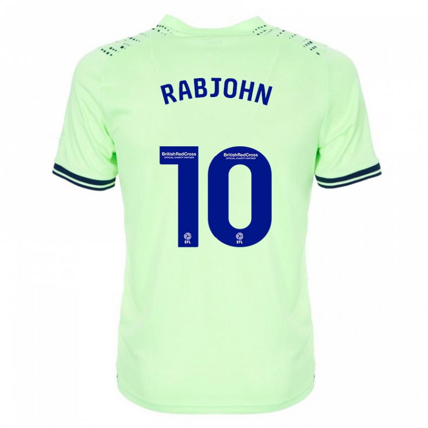 Men Football Olivia Rabjohn #10 Navy Away Jersey 2023/24 T-Shirt