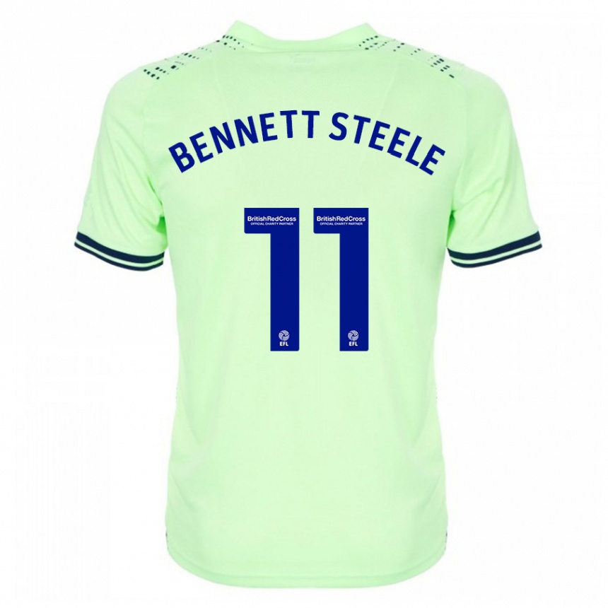 Men Football Lizzie Bennett-Steele #11 Navy Away Jersey 2023/24 T-Shirt