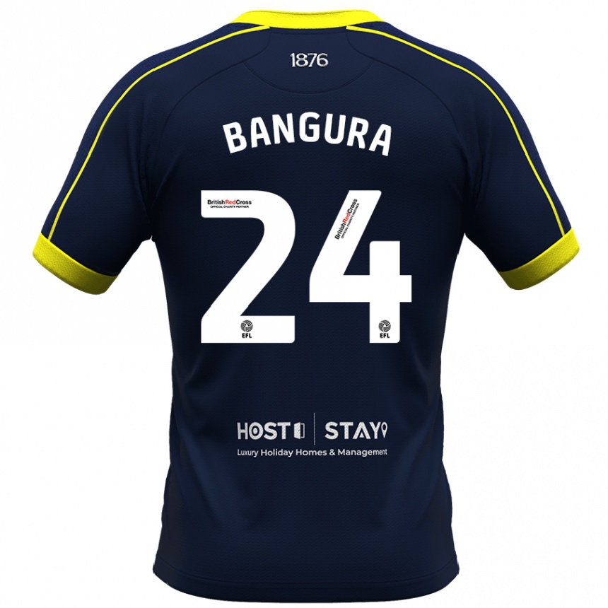 Men Football Alex Bangura #24 Navy Away Jersey 2023/24 T-Shirt