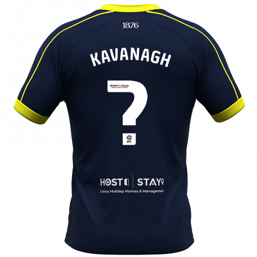 Men Football Calum Kavanagh #0 Navy Away Jersey 2023/24 T-Shirt