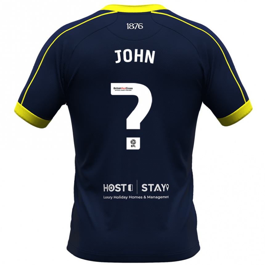 Men Football Fenton John #0 Navy Away Jersey 2023/24 T-Shirt