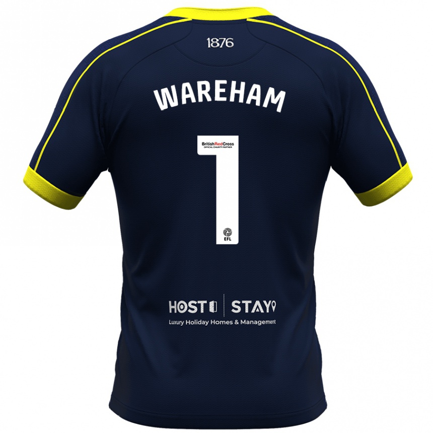 Men Football Laura Wareham #1 Navy Away Jersey 2023/24 T-Shirt