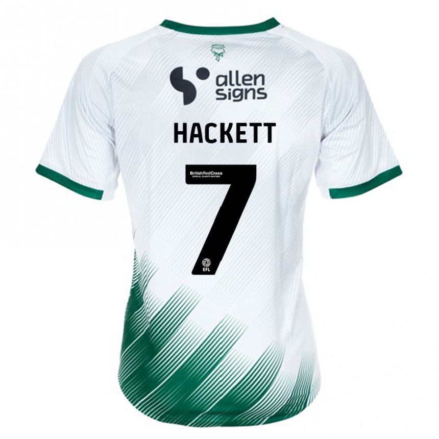 Men Football Reeco Hackett #7 White Away Jersey 2023/24 T-Shirt