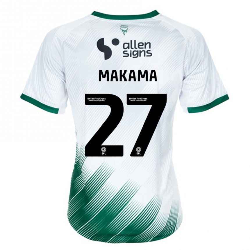 Men Football Jovon Makama #27 White Away Jersey 2023/24 T-Shirt