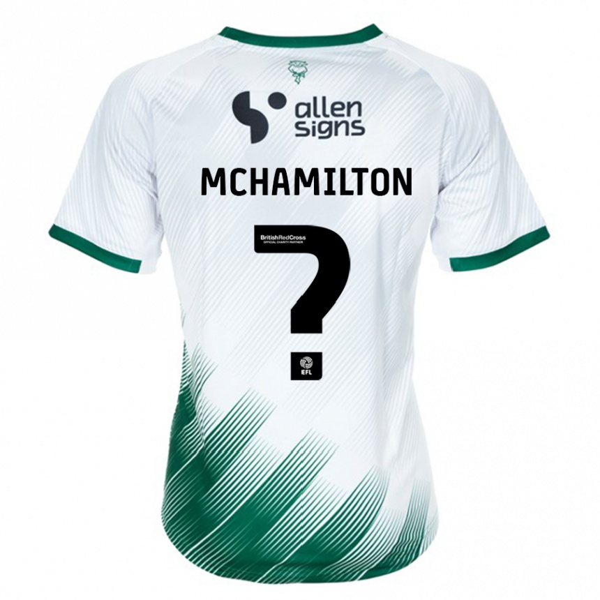 Men Football Toni Mchamilton #0 White Away Jersey 2023/24 T-Shirt