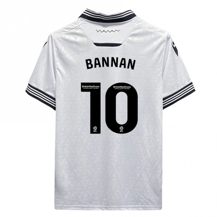 Men Football Barry Bannan #10 White Away Jersey 2023/24 T-Shirt