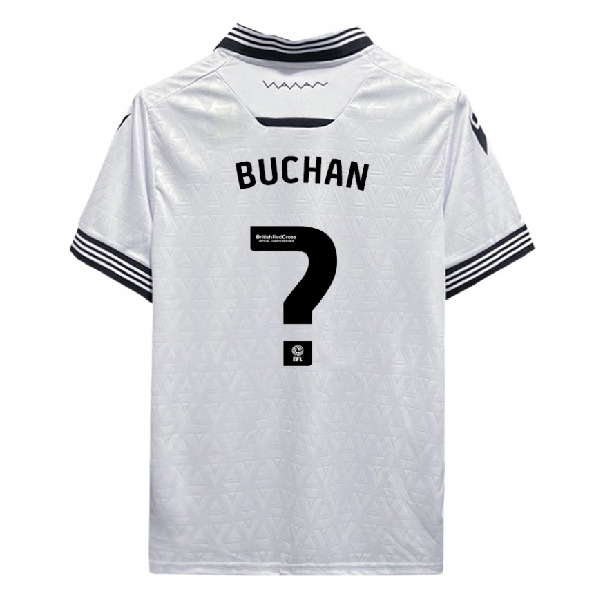 Men Football Jay Buchan #0 White Away Jersey 2023/24 T-Shirt