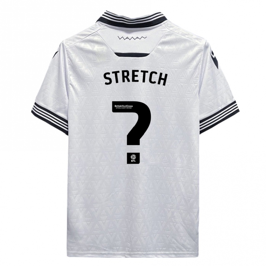 Men Football Logan Stretch #0 White Away Jersey 2023/24 T-Shirt