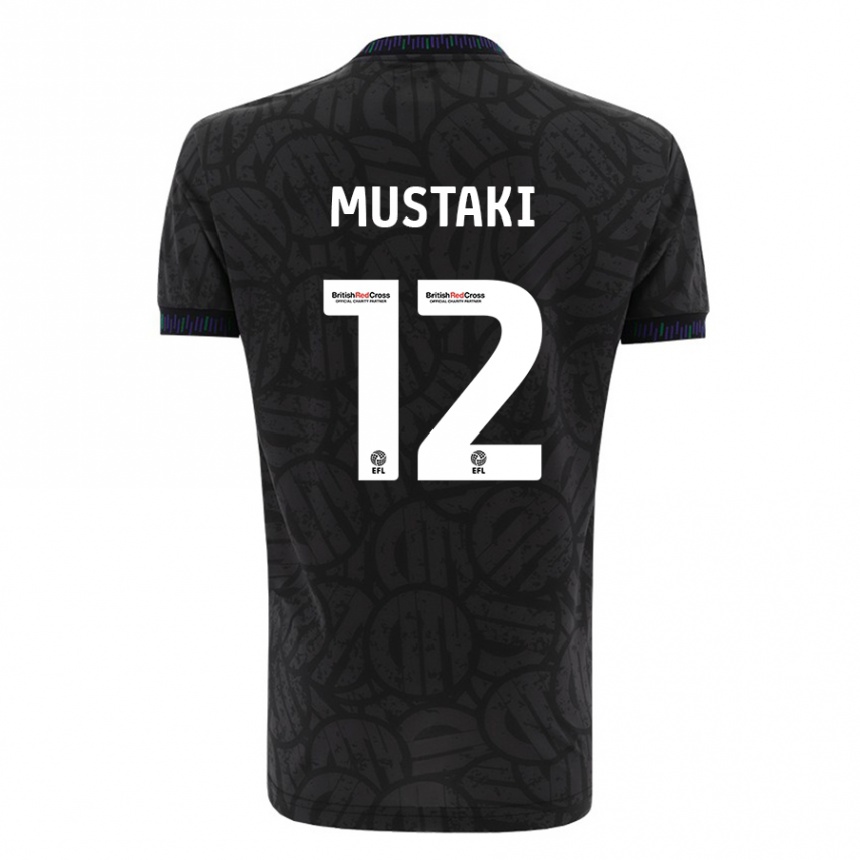 Men Football Chloe Mustaki #12 Black Away Jersey 2023/24 T-Shirt