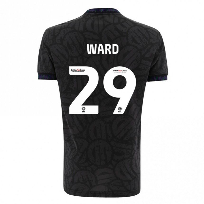 Men Football Mari Ward #29 Black Away Jersey 2023/24 T-Shirt