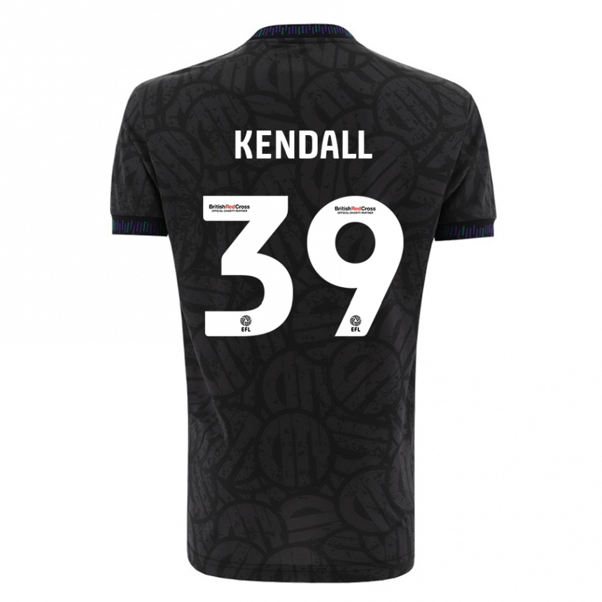 Men Football Maya Kendall #39 Black Away Jersey 2023/24 T-Shirt