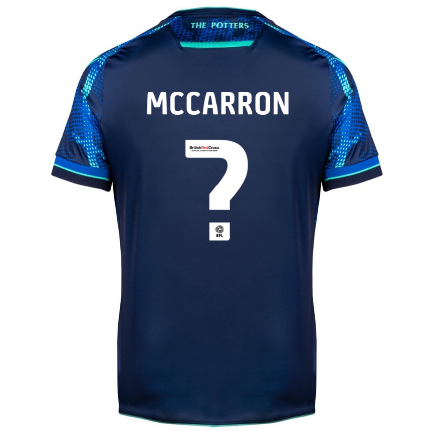 Men Football Liam Mccarron #0 Navy Away Jersey 2023/24 T-Shirt