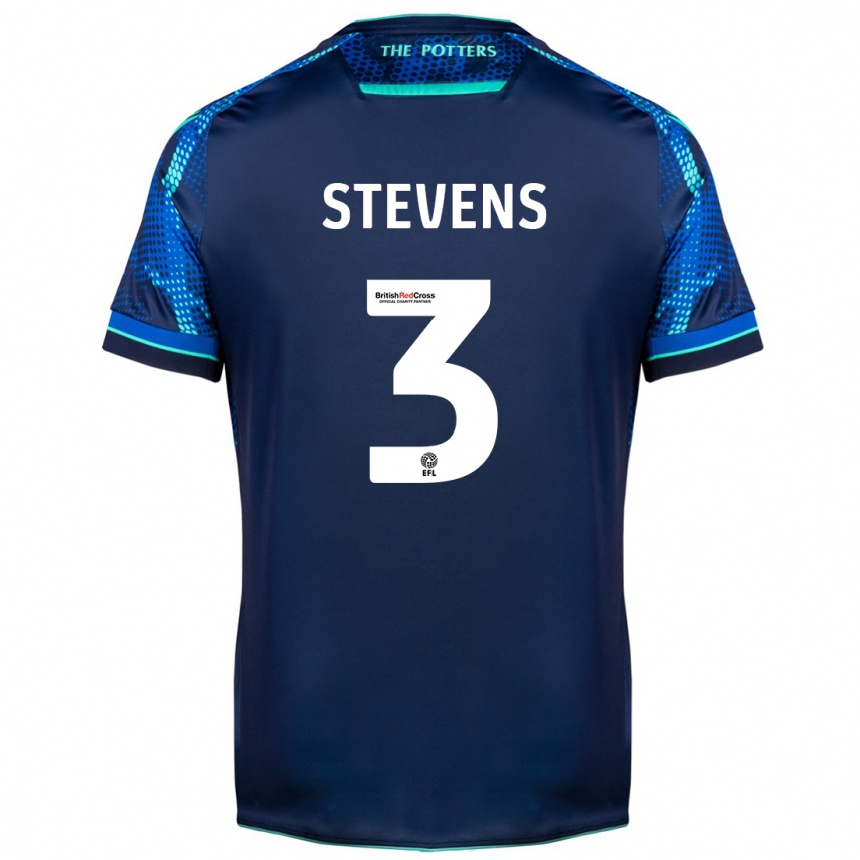 Men Football Enda Stevens #3 Navy Away Jersey 2023/24 T-Shirt