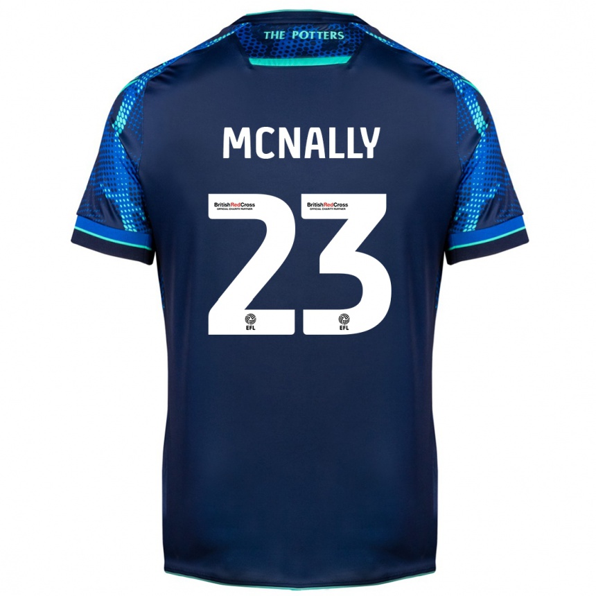 Men Football Luke Mcnally #23 Navy Away Jersey 2023/24 T-Shirt