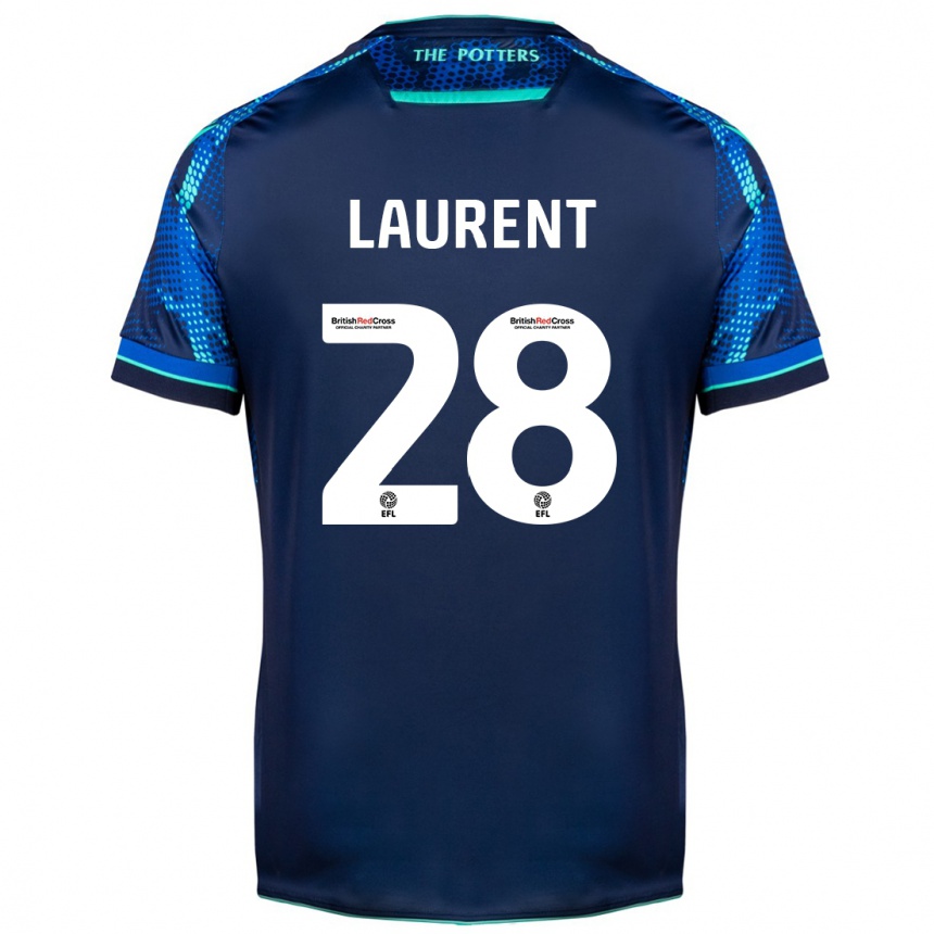 Men Football Josh Laurent #28 Navy Away Jersey 2023/24 T-Shirt