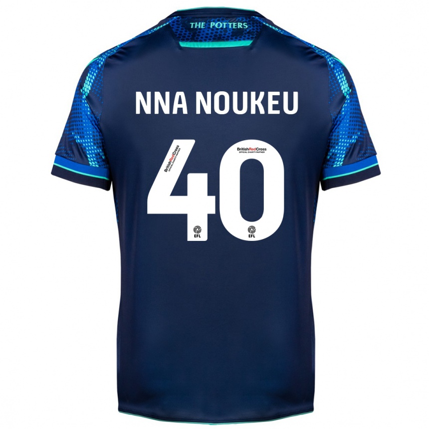 Men Football Blondy Nna Noukeu #40 Navy Away Jersey 2023/24 T-Shirt