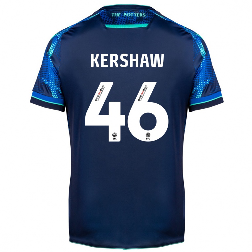 Men Football Ben Kershaw #46 Navy Away Jersey 2023/24 T-Shirt