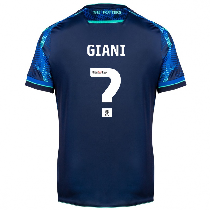 Men Football Laurence Giani #0 Navy Away Jersey 2023/24 T-Shirt