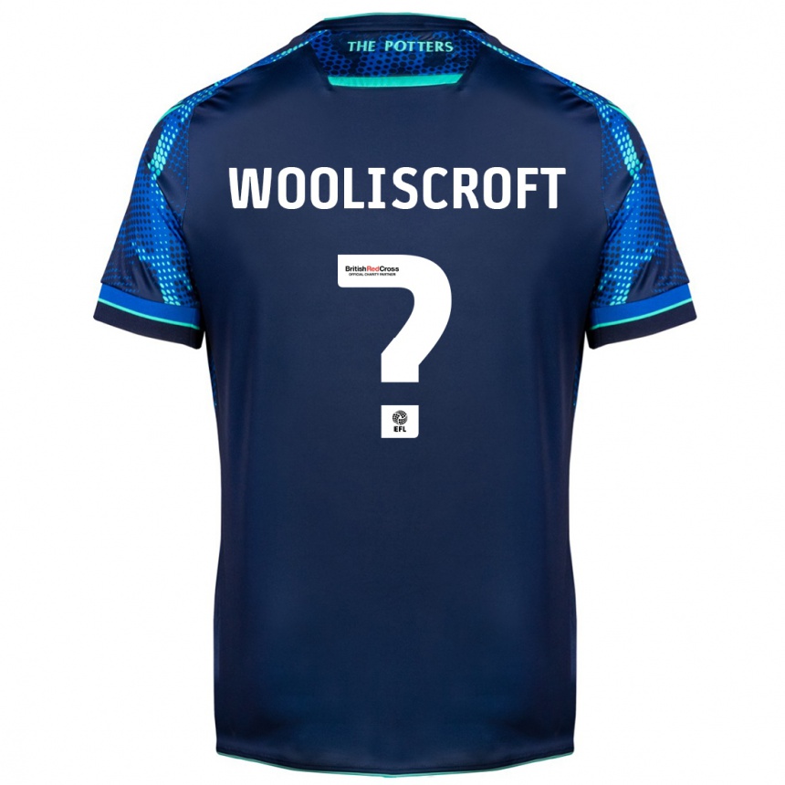 Men Football Morgan Wooliscroft #0 Navy Away Jersey 2023/24 T-Shirt