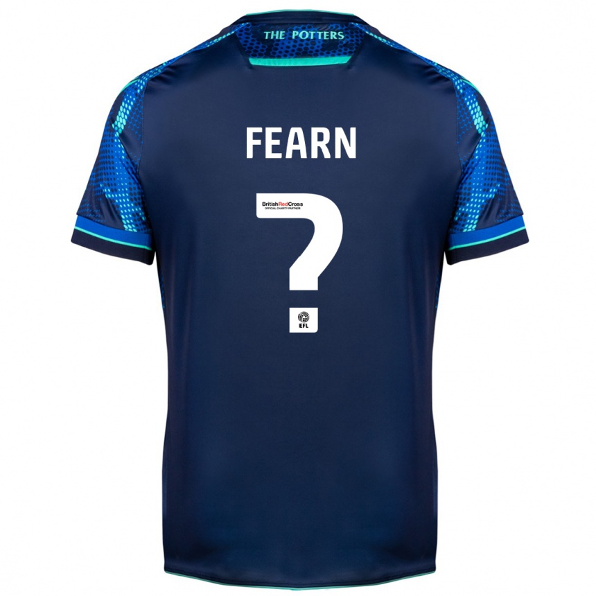 Men Football Elliot Fearn #0 Navy Away Jersey 2023/24 T-Shirt