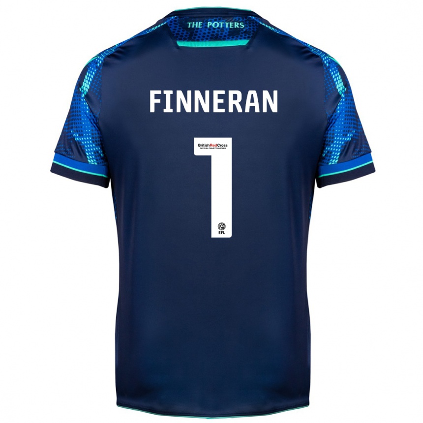 Men Football Ellie Finneran #1 Navy Away Jersey 2023/24 T-Shirt