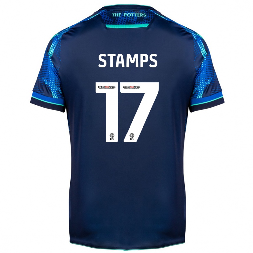 Men Football Shannon Stamps #17 Navy Away Jersey 2023/24 T-Shirt