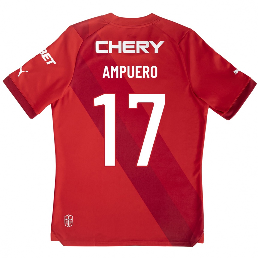 Men Football Branco Ampuero #17 Red Away Jersey 2023/24 T-Shirt
