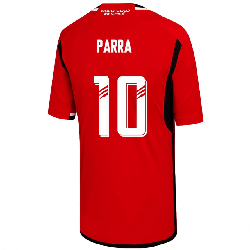 Men Football Pablo Parra #10 Red Away Jersey 2023/24 T-Shirt