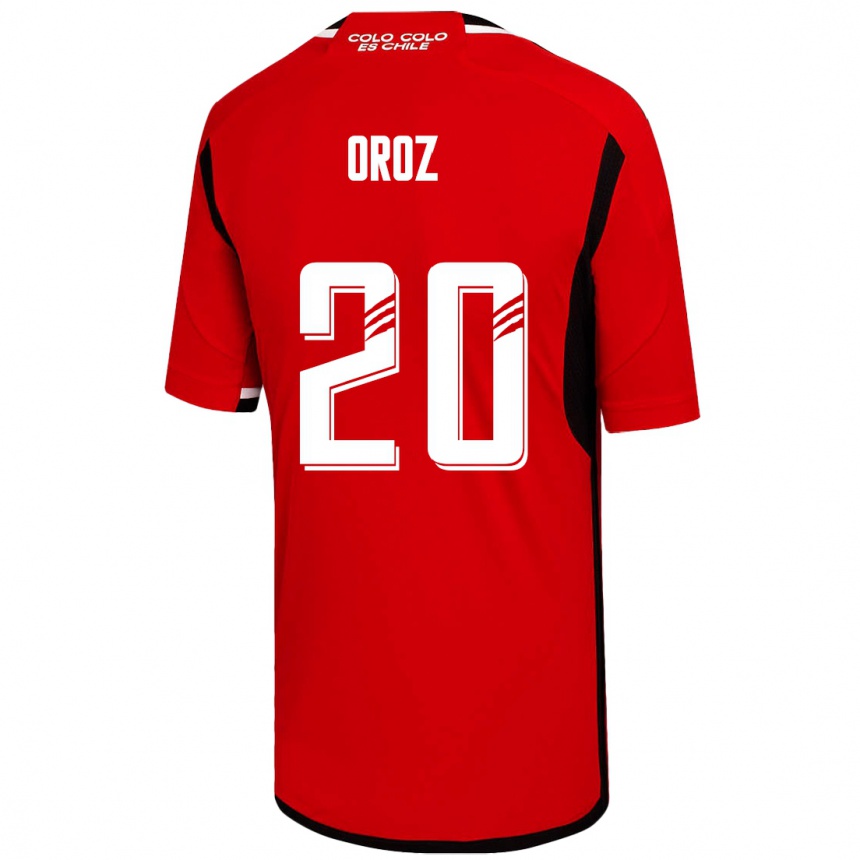 Men Football Alexander Oroz #20 Red Away Jersey 2023/24 T-Shirt
