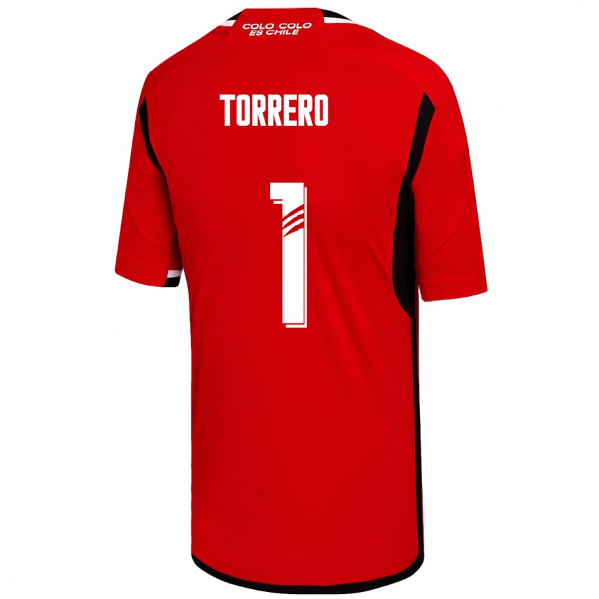 Men Football Ryann Torrero #1 Red Away Jersey 2023/24 T-Shirt