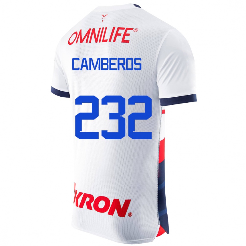 Men Football Hugo Camberos #232 White Away Jersey 2023/24 T-Shirt