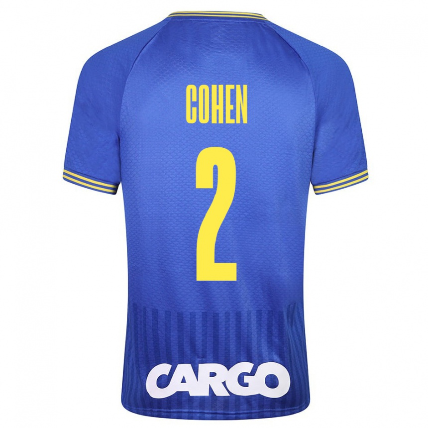 Men Football Avishay Cohen #2 Blue Away Jersey 2023/24 T-Shirt